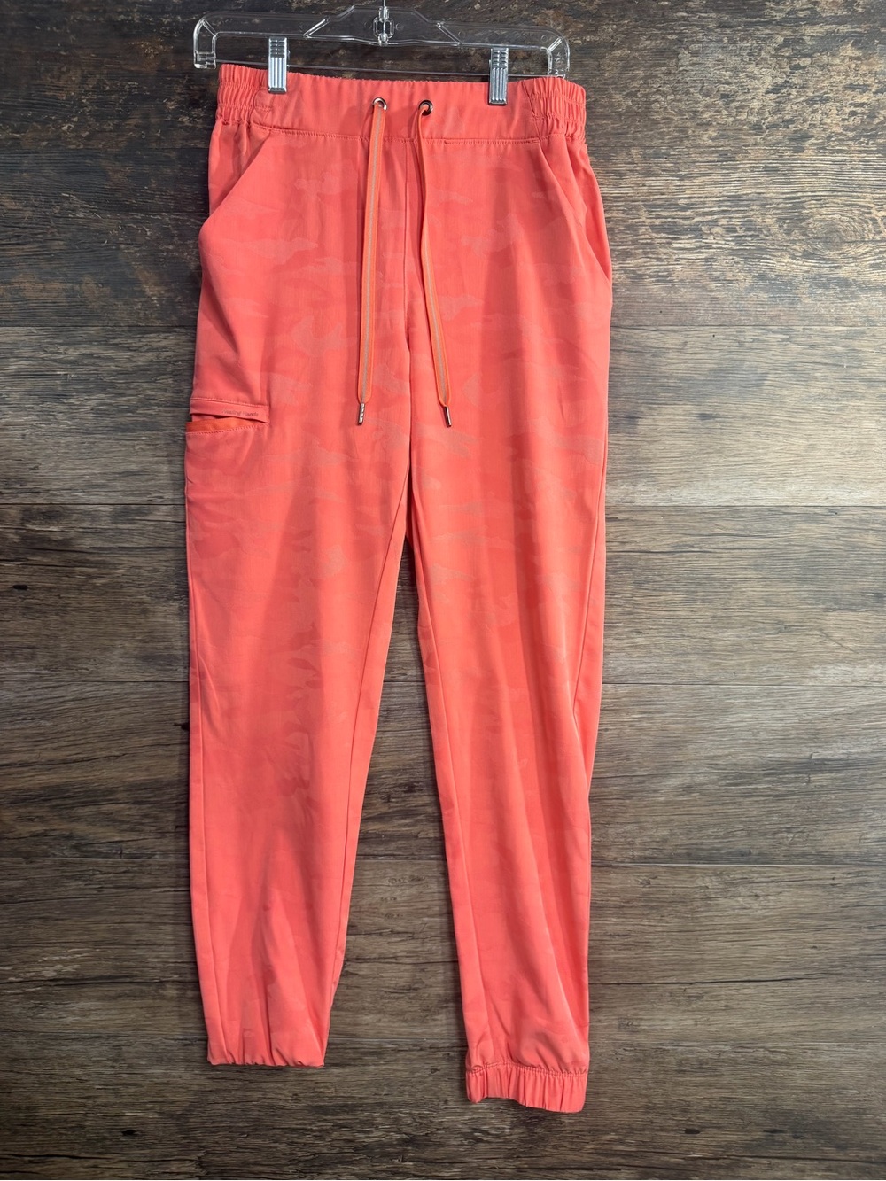 healing hands Coral Drawstring Jogger Scrub Pants